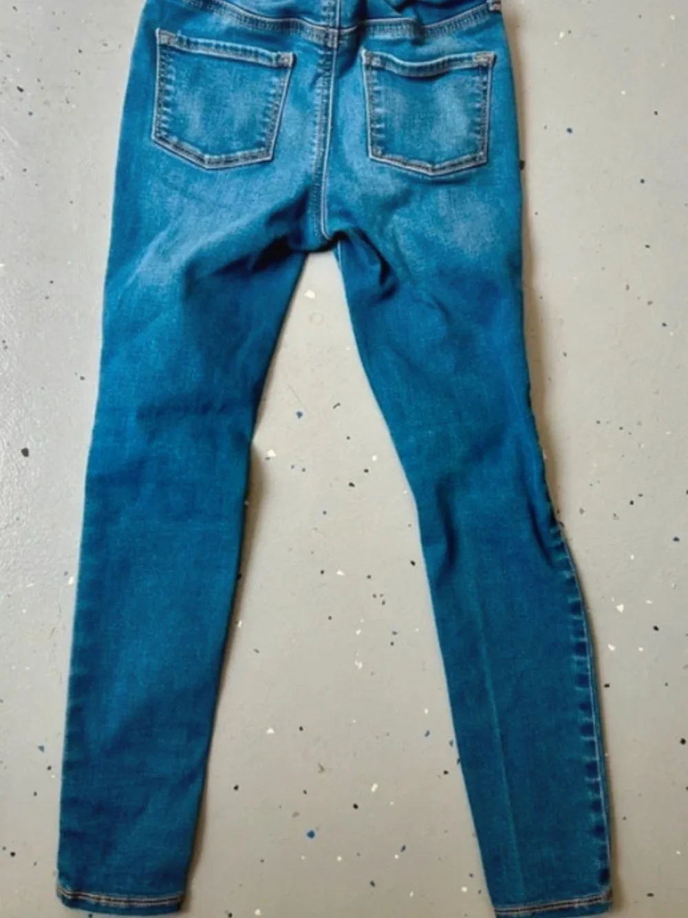Girls Distressed High-Rise Skinny Jeans - Bundle of 3 blue and black size 8